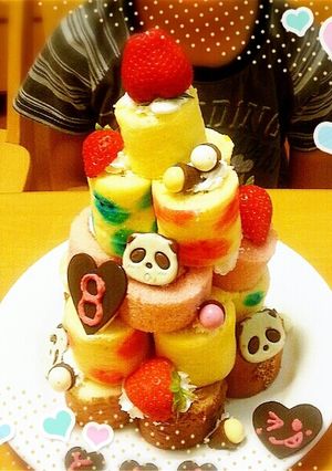 デコ☆タワーケーキ-レシピのメイン写真