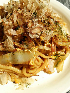 バター風味~*漬物ステーキ風焼うどん*-レシピのメイン写真