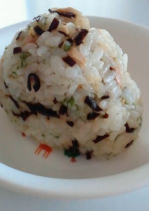 保育園の塩昆布とツナのおにぎり幼児食☆-レシピのメイン写真