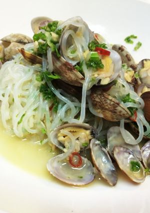 パスタ？糸こんにゃくで簡単ボンゴレ風-レシピのメイン写真