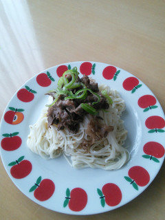 牛肉と食べるごまだれそうめん(^-^)-レシピのメイン写真