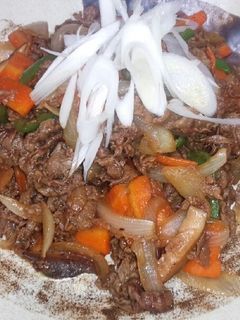 焼き肉のタレで作る牛肉野菜炒め-レシピのメイン写真
