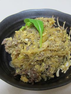 牛肉と春雨の卵とじ炒め-レシピのメイン写真