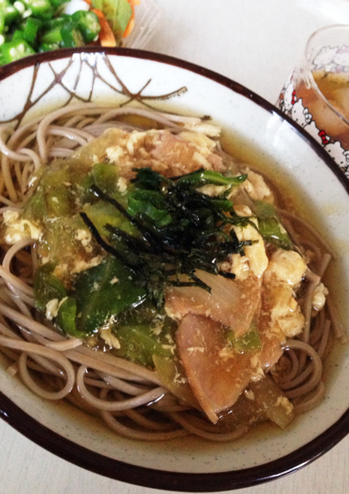 野菜と豚肉の餡掛けそば-レシピのメイン写真