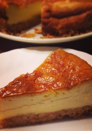 ミキサーで簡単！話題の本格チーズケーキ♡-レシピのメイン写真