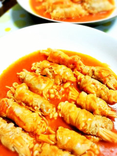 えのきの豚巻き♡トマトソース煮込み♪-レシピのメイン写真