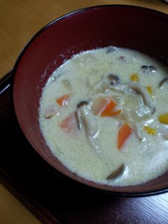 ☆秋のほっこり豆乳スープ☆-レシピのメイン写真