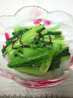 ◎ナムル風◎簡単!!小松菜の塩昆布和え-レシピのメイン写真