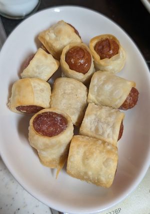 餃子の皮でも作れる!パリパリソーセージ-レシピのメイン写真