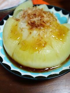 レンジで5分!簡単まるごと玉ねぎ-レシピのメイン写真