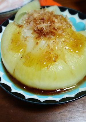レンジで５分！簡単まるごと玉ねぎ-レシピのメイン写真