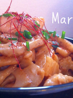 こく旨♪れんこんと鶏肉のオイマヨ炒め-レシピのメイン写真
