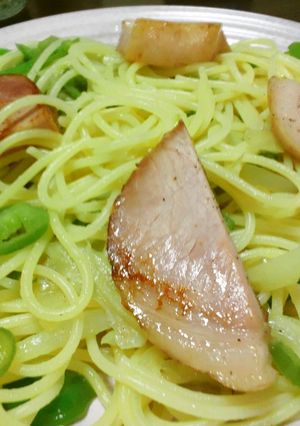 ハムステーキスパゲティ-レシピのメイン写真