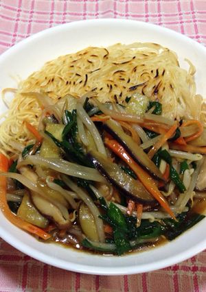 そうめん餡かけ焼きそば風-レシピのメイン写真