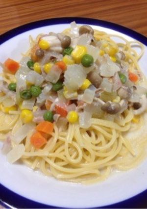 簡単！美味しいミルクスープパスタ-レシピのメイン写真