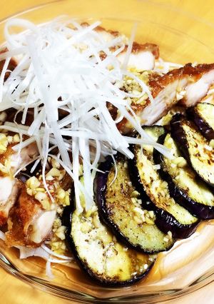 鶏もも肉のカリカリねぎ香味だれ♫-レシピのメイン写真