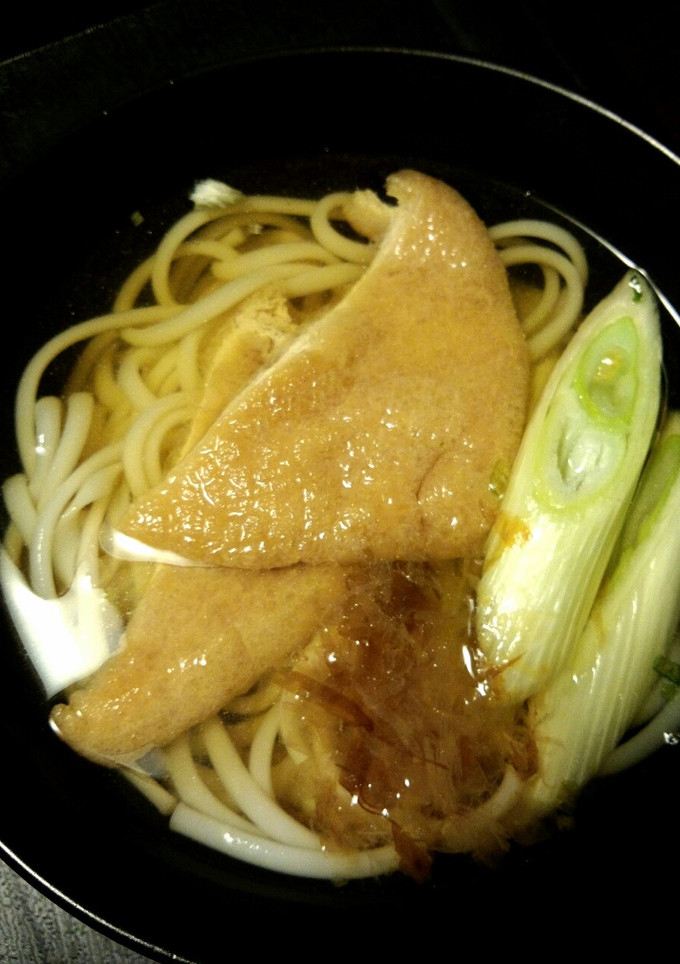 簡単にきつねうどん…受験勉強等の夜食に-レシピのメイン写真