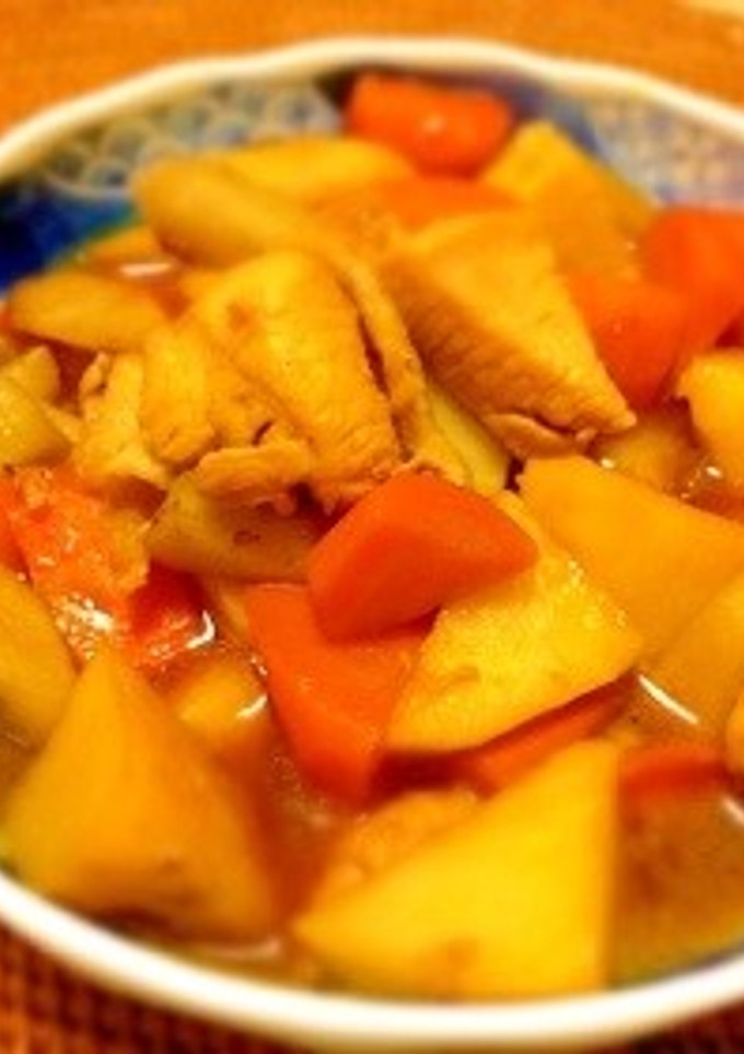 鶏肉と根菜の煮物-レシピのメイン写真