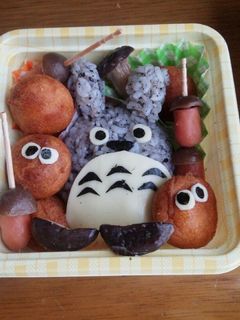 トトロ風おにぎり-レシピのメイン写真