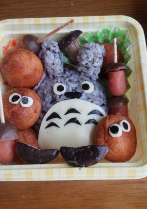 トトロ風おにぎり-レシピのメイン写真