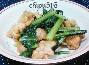 超簡単　子供が喜ぶ豚薄切り肉と小松菜炒め-レシピのメイン写真