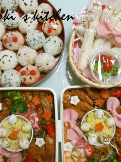 H25年運動会 お弁当 アンパンマン-レシピのメイン写真
