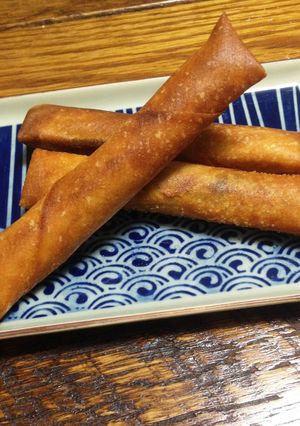 半端なあんこ缶で☆甘い春巻き-レシピのメイン写真