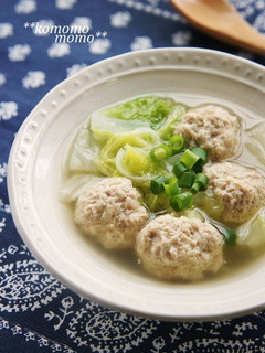 鶏&豚挽肉で柔らか美味~♡肉団子スープ-レシピのメイン写真