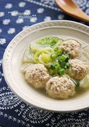 鶏＆豚挽肉で柔らか美味～♡肉団子スープ-レシピのメイン写真