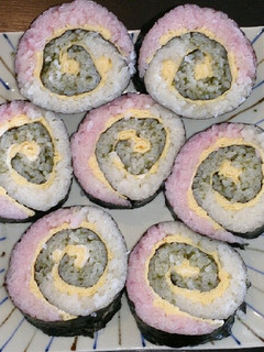スパイラル飾り巻き寿司-レシピのメイン写真