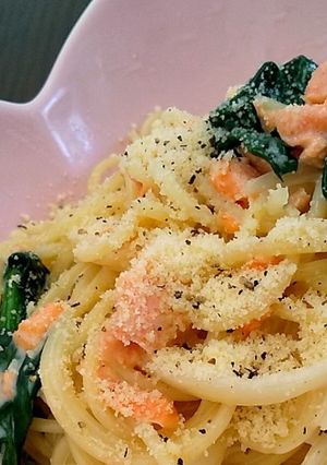 鮭とほうれん草のクリームパスタ-レシピのメイン写真