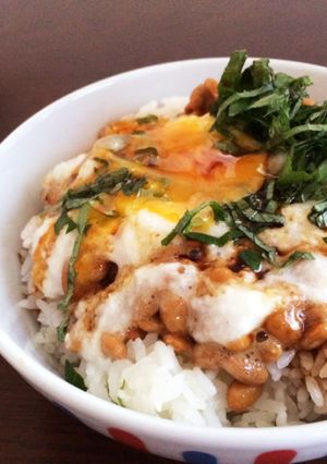ひとりごはん＊なっとろろ丼-レシピのメイン写真