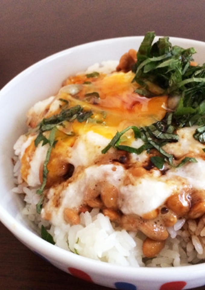 ひとりごはん＊なっとろろ丼-レシピのメイン写真