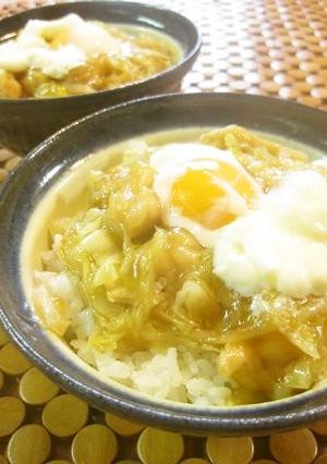 オッサンの温泉卵ｄｅ親子丼-レシピのメイン写真