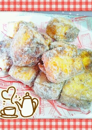 高野豆腐でカリトロドーナッツ風なお菓子♡-レシピのメイン写真