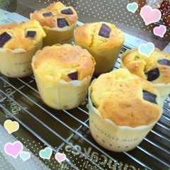 รูปของ 簡単✩さつまいものカップケーキ✩