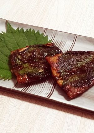 ご飯に合う～✩秋刀魚の大葉入り蒲焼き-レシピのメイン写真