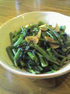 空芯菜(エンサイ)のにんにく炒め-レシピのメイン写真