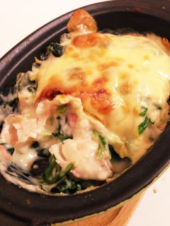 たらとほうれん草のグラタン-レシピのメイン写真