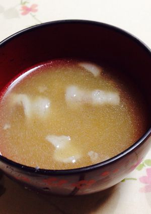仰天♡おから入り味噌汁-レシピのメイン写真