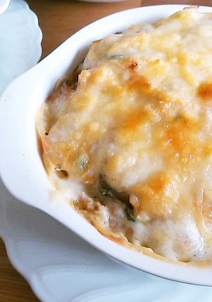 親子丼の具のリメイクパスタグラタン☆-レシピのメイン写真