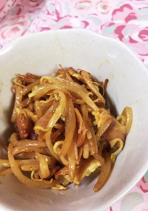 もやしとベーコンのカレー炒め-レシピのメイン写真