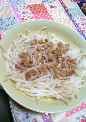 納豆もやし梅サラダ-レシピのメイン写真