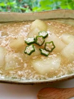 冬瓜の鶏そぼろあんかけ-レシピのメイン写真
