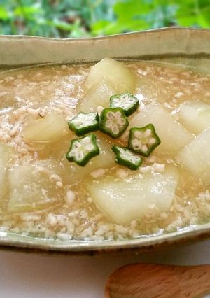 冬瓜の鶏そぼろあんかけ-レシピのメイン写真