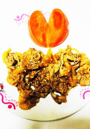 簡単! 豚コマのしょうが焼き-レシピのメイン写真