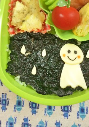 てるてるぼうずのキャラ弁当-レシピのメイン写真