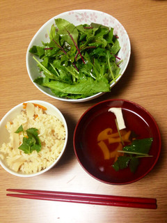 松茸ごはんと松茸のお吸い物-レシピのメイン写真