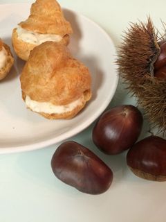 栗でシュークリーム☆-レシピのメイン写真