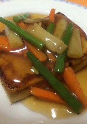 高野豆腐のあんかけステーキ-レシピのメイン写真